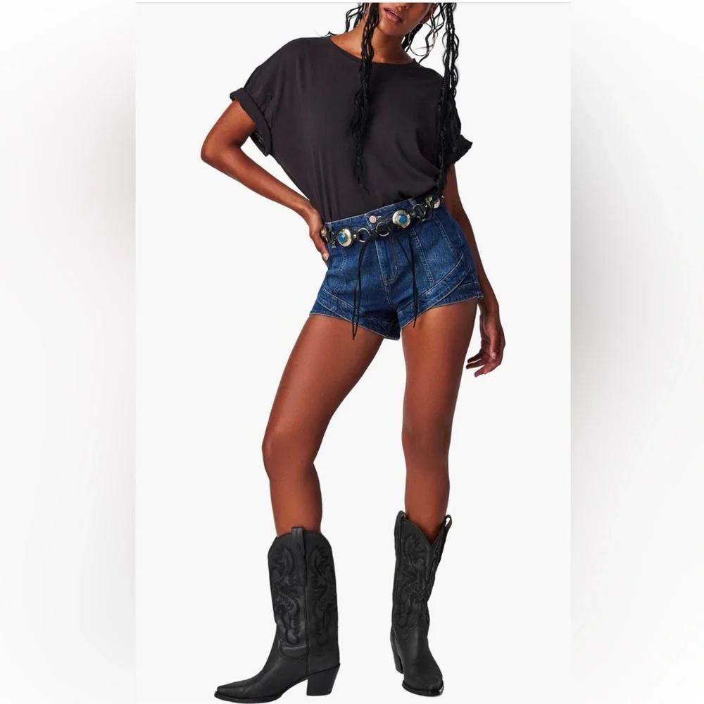 Free People NWT Nina Oversized Crewneck Short Sleeve 100% Cotton T-Shirt small - Picture 3 of 15